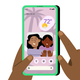 An illustration of the widget feature on a phone